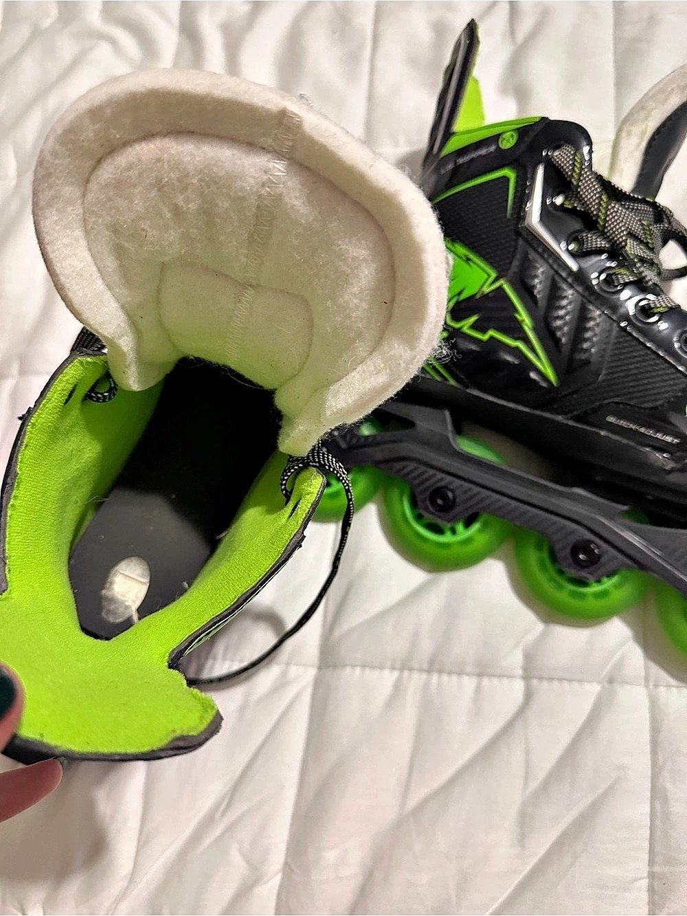 Mission Lil Ripper Adjustable Inline Skates Black & Green - Picture 4 of 7
